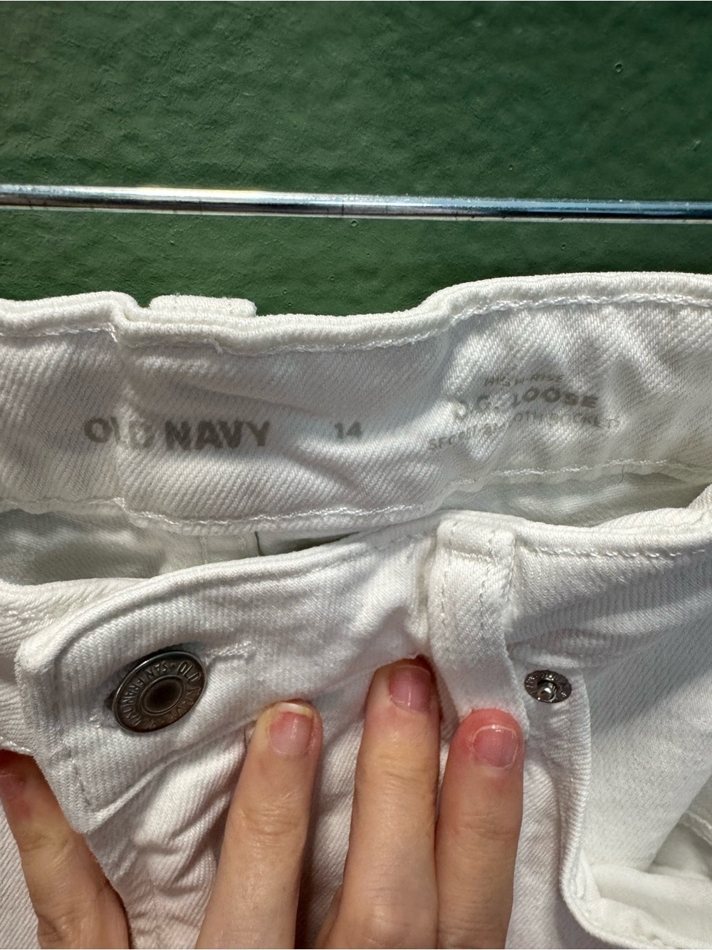 White Distressed Straight Leg Jeans Raw Hem Coastal Summer - Picture 2 of 3
